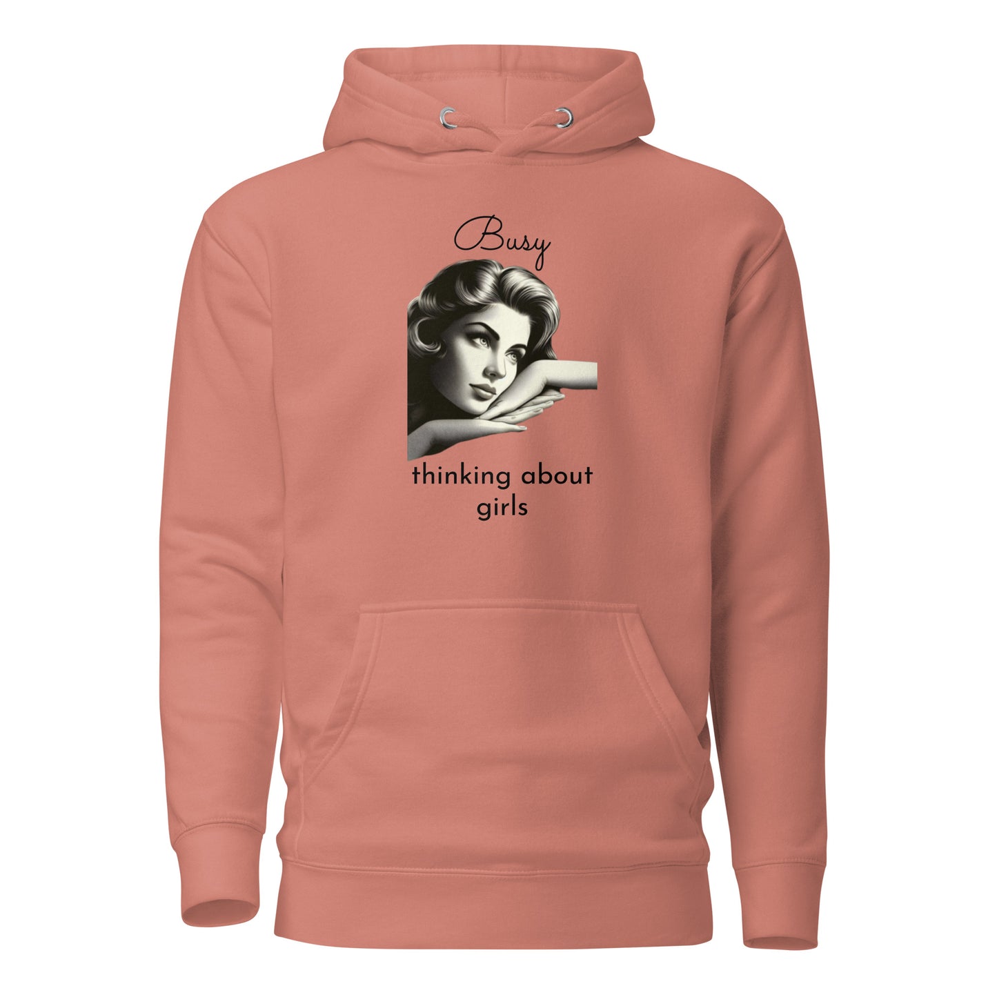 BUSY THINKING ABOUT GIRLS-Unisex Hoodie-Queerdeaux Designs