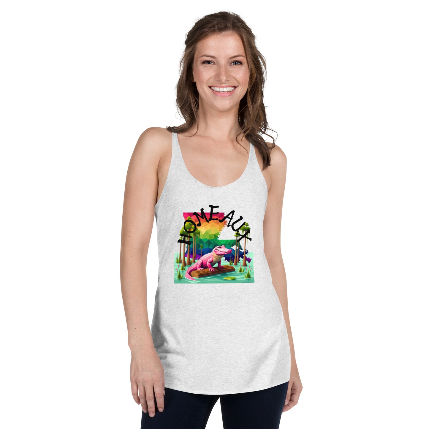 HOMEAUX-Women's Racerback Tank-Queerdeaux Designs