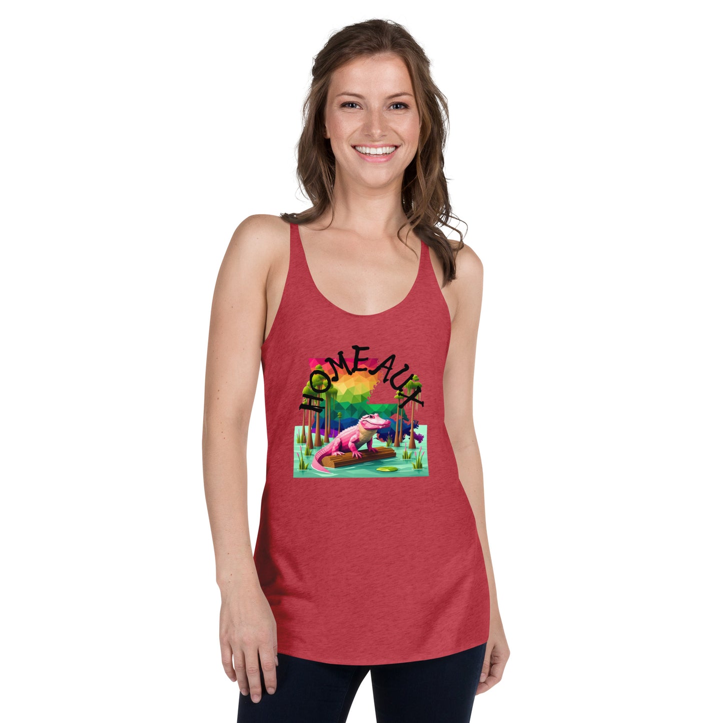 HOMEAUX-Women's Racerback Tank-Queerdeaux Designs
