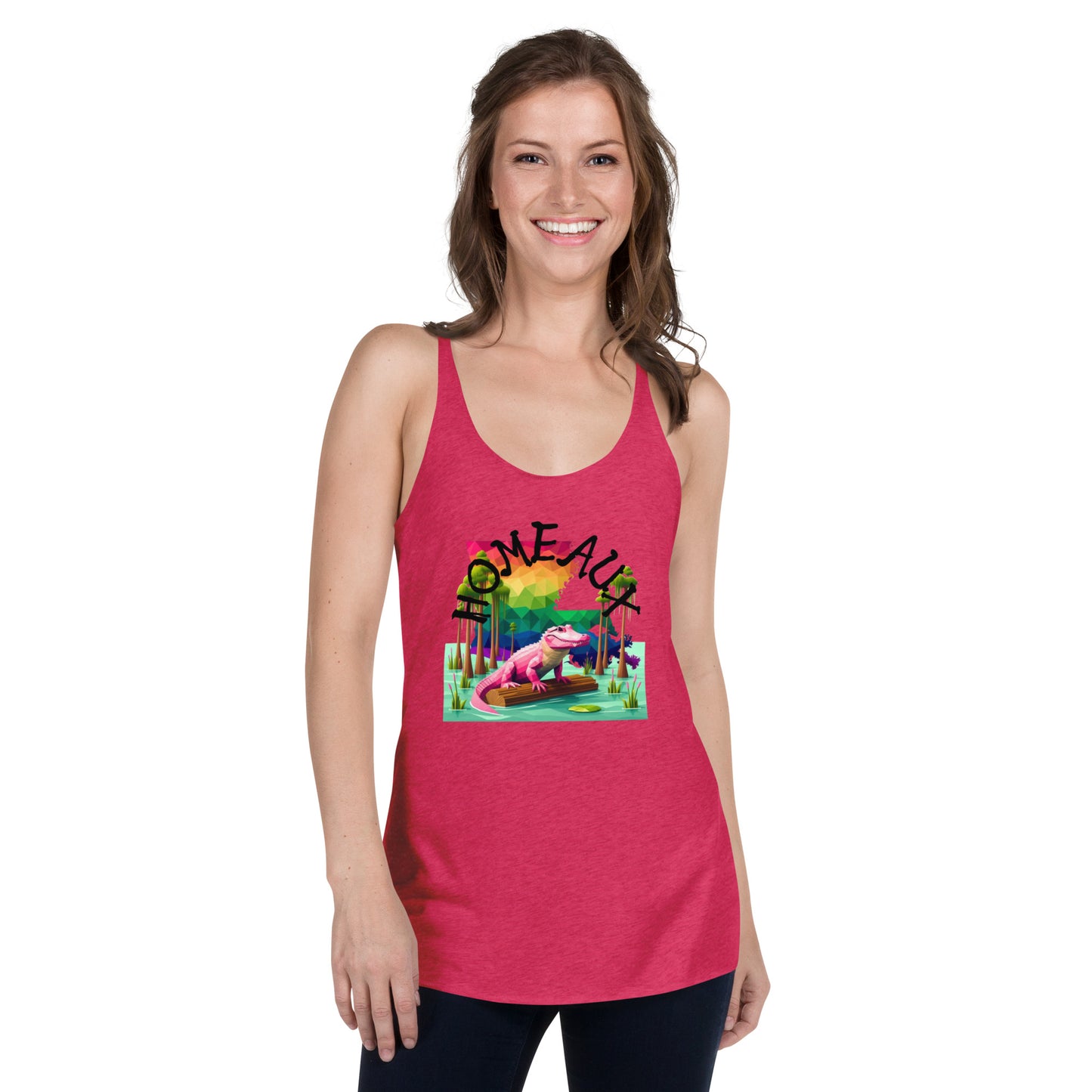 HOMEAUX-Women's Racerback Tank-Queerdeaux Designs