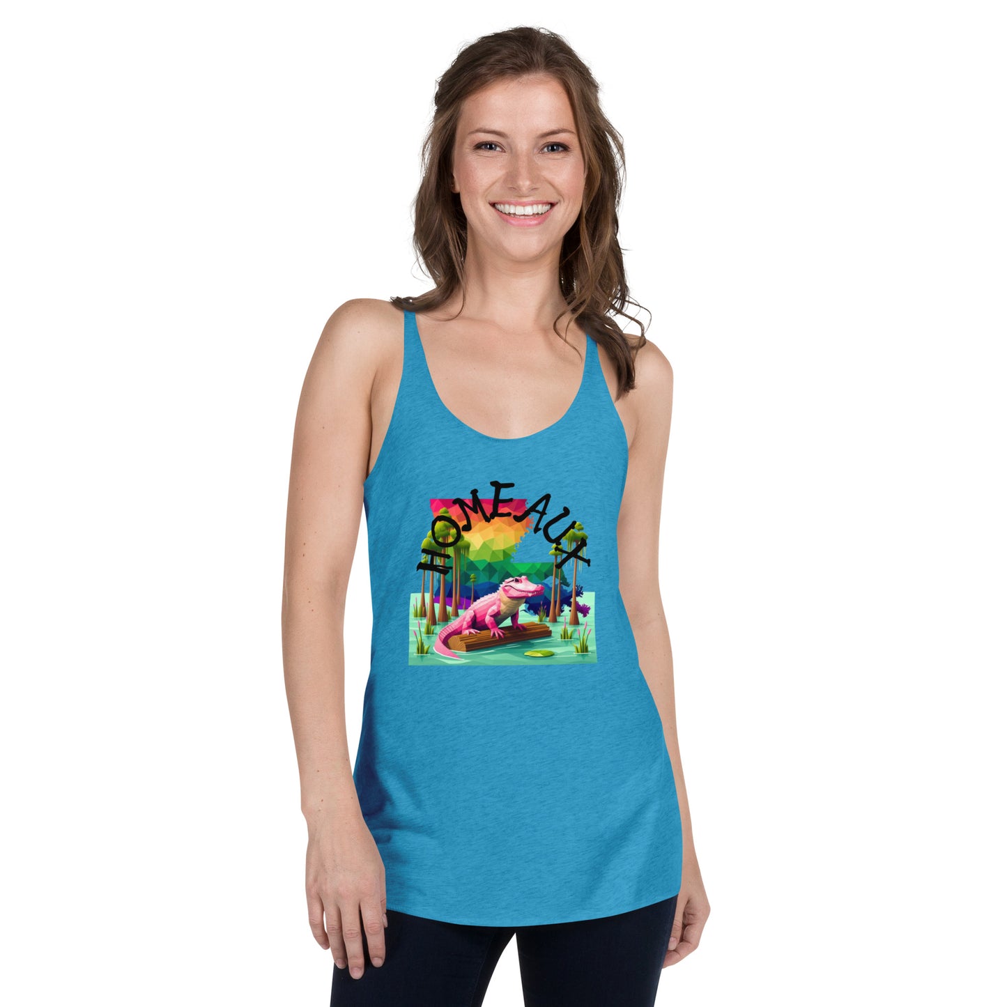 HOMEAUX-Women's Racerback Tank-Queerdeaux Designs